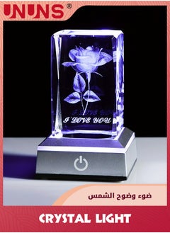 Buy 3D Rose Crystal Multicolor Nightlight,7 Colors I Love You Decor Lamp,Perfect Mothers Day Gifts For Mom Mother My Girlfriend Wife Her,Unique Valentines Anniversary Birthday Presents Ideas in Saudi Arabia