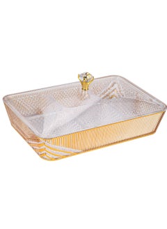 Buy 9 Pieces Serving Trays Set With Inner Acrylic  tray in Saudi Arabia