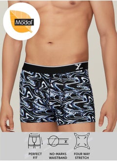 Buy Modal Stretch Printed Trunks with Branded Elastic in Saudi Arabia