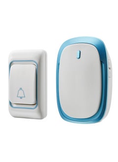 Buy Wireless Door Bell - White/Blue in Saudi Arabia