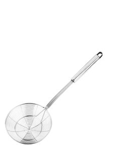 اشتري Solid Stainless Steel Spider Strainer Skimmer Ladle for Cooking and Frying, Best Utensils Kitchen Stainless Steel Spider Strainer Professional Wire Skimmer with Spiral Mesh 5.4 Inch في الامارات