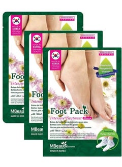 اشتري 3 Pieces of Intensive Treatment Foot Pack 18grams في السعودية