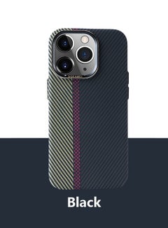Buy Carbon Fiber iPhone 14 Pro Max Case, Slim Shockproof Sweat-Resistant Hard Shell, Lightweight (Black) in Saudi Arabia
