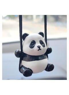 Buy Cute Rear View Mirror Accessories Big Eyes Panda Car Hanging Ornament Car Mirror Hanging Accessories Office Home Room Car Decor in Saudi Arabia