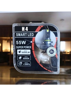 اشتري طقم LED للسيارة الذكي - 55 وات - H4 - قوي للغاية - موفر للطاقة - ساطع جدًا - MT BEST BUY في مصر