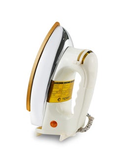 Buy Dry Iron Heavy Weight Iron 1200W With Teflon Coating Gold Soleplate 10-Year Warranty in UAE