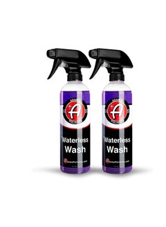 Buy Adam's Waterless Wash (2-Pack) - Car Cleaning Car Wash Spray for Car Detailing | Safe Ultra Slick Lubricating Formula for Car, Boat, Motorcycle, RV | No Garden Hose, Wash Soap, or Foam Cannon Needed… in UAE
