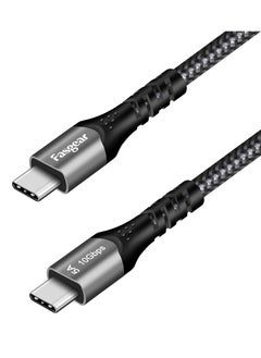 Buy USB C to Type C Cable 1 Pack USB 3.1 Type C Gen 2 Fast Charge Cable 100W 20V/5A Power Delivery 10Gbps Data Transfer 4K 60Hz Video Output Compatible for Type-C Device 3 feet Black in Saudi Arabia