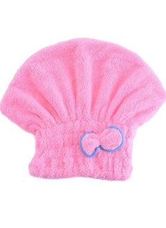 Buy Solid Towel For Hair Drying, Pink in Saudi Arabia