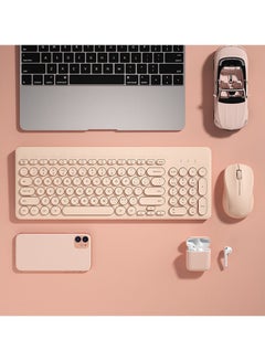 اشتري BOW Wireless Keyboard Mouse Laptop External Silent and Mute USB Mini Wireless Office Mouse Set في السعودية