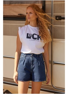 Buy Blue Denim Shorts & Bermuda TWOSS20SR0129 in Egypt