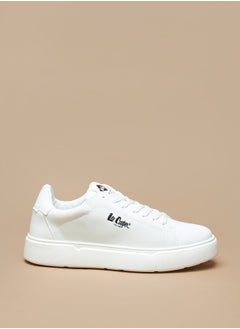 Buy Men's Logo Print Sneakers with Lace-Up Closure in Saudi Arabia