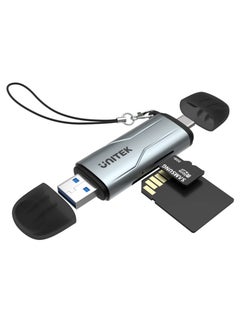 Buy Unitek R1010A 2-in-1 Card Reader  (USB A / C to Micro SD/SD Card Reader) in UAE