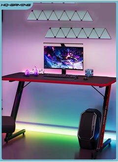 Buy Computer Desk Z Shaped Workstation Ergonomic Table E-sports Table Modern Table Home Office Computer Table Gaming Table Suitable for E-sports Game Players (120*60*75cm) in Saudi Arabia