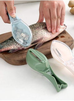 Buy Fish scaler - to remove fish scales, made of plastic, to clean fish with a tank - random color in Egypt