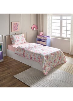 اشتري Flutterby Fleeting 2-Piece Single Printed Microfibre Jersey Comforter Set 220 x 135 cm في السعودية