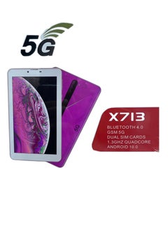 Buy 7-Inch Android Tablet X713 Wifi 6+128 GB 5G LTE Dual Sim Kids Tablet PC in Saudi Arabia