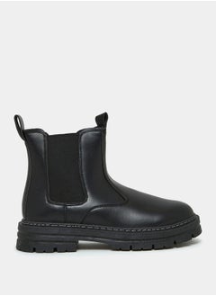 اشتري Leather Look Chelsea Boots في السعودية