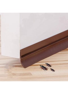 Buy Self Adhesive Door Bottom Seal Rubber Brown 100Cm With Sticker Under Door Seal For Exterior/Interior Doors Door Seal Sound Proof Under Door Draft Blocker Dust And Noise Repellent in UAE