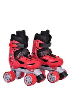 Buy Kids Double Row Skating Shoes Unisex Four Wheels in UAE