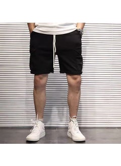 Buy Summer 2024 Trendy Loose Fit Shorts for Men Black in Saudi Arabia