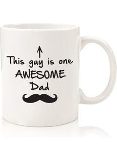 اشتري Best Dad Gifts - Funny Coffee Mug - One Awesome Dad - Father'S Day Gifts For Dad, Men - Unique Gift Ideas For Him From Daughter, Son, Wife - Cool Birthday Present By Spoil Your Wall في الامارات