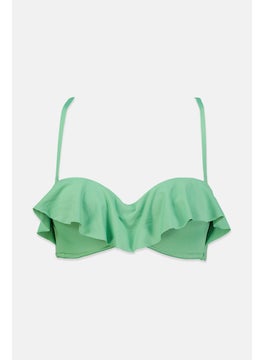 اشتري Women Plain Padded Bikini Top, Green في السعودية