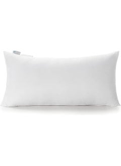 Buy Decorative Rectangle Throw Pillow Inserts, Hypoallergenic Form Stuffer Cushion Sham Filler, 16x26, White in UAE