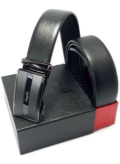 Buy Classic Milano Men’s Leather Belt for men Fashion Belt Ratchet Dress Belts for men with Automatic Click Buckle for Mens Belt Enclosed in an Elegant Gift Box ALTHQ-3705-10 (Black) by Milano Leather in UAE