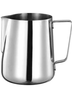 Buy Silver stainless steel milk frothing jug 1000ml in Saudi Arabia