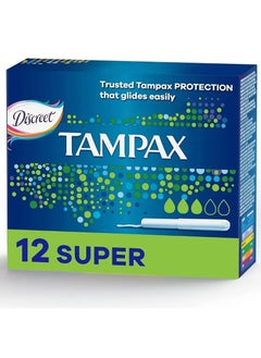 Buy Tampax Tampons Super, Pack of 12's in Saudi Arabia