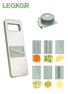 Buy Food Chopper Quick Dicer Multifunctional Vegetable Slicer With 6 Stainless Steel Blades in Saudi Arabia