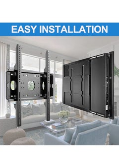 Buy TV Wall Mount for Most 42-90 Inch TVs, Ultra Slim Support TV Mural Up to VESA 750x500mm Heavy Duty 220lbs Load, TV Wall Holder Fits 50 55 65 75 80 85" Large Screen Wall Mount Bracket in UAE