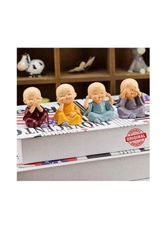 Buy Set of 4 Miniature Statue Figurines Showpiece for Wall Shelf Table Desktop Car Dashboard  Showpiece for Home, Office Decoration Multicolor in UAE