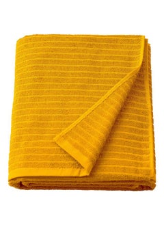 Buy Bath Sheet Golden Yellow 100X150 Cm in Saudi Arabia