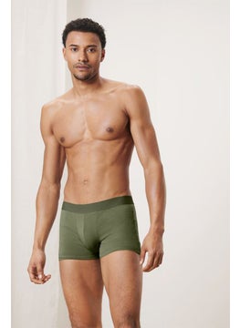 اشتري Men 2 Pack Heather Boxer Briefs, Olive/Grey في الامارات