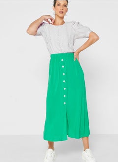 Buy Button Detail Skirt in Saudi Arabia