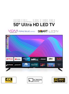 اشتري Geepas 50’’ 4K UHD Smart LED TV, VIDAA With Remote Control (english) , Wall Mount Bracket, 2 USB & 3 HDMI Port, Bluetooth, WIFI, Screen Sharing, 16.9 Aspect Ration, Wide Color Enhancer, Eco Efficiency في الامارات