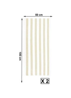 Buy Signoola 2 Kids Beach towels 50 x 100 cm Beige Stripes, 100% cotton. in Egypt