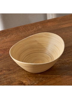 اشتري Belmonte Natural Spun Bamboo Tray 30 x 24 x 10 cm في الامارات