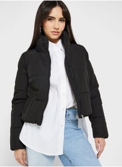 اشتري High Neck Puffer Jacket في السعودية