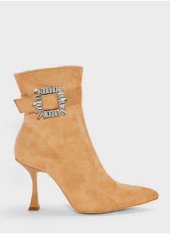 اشتري Jewelled High Heel Point Toe Boots في الامارات