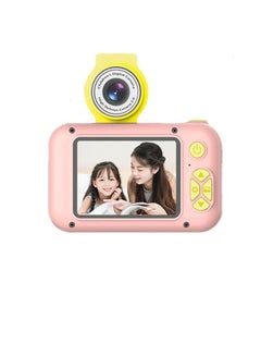 Buy Kids Digital Camera Video Recorder Camcorder 1080P Mini Video Camera 4000W 2.4 Inch IPS Screen Rotatable Lens Built In Battery Cute Photo Frames Fun Games For Children Gift in Saudi Arabia