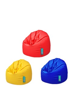 Buy Waterproof PVC and Foam Beanbags set 3 Pieces - Multi color in Egypt