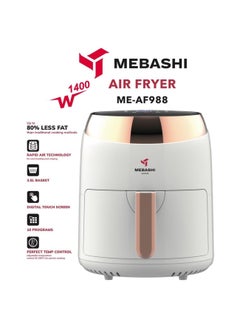 Buy Mebashi Air Fryer 3.5L 1400W in UAE