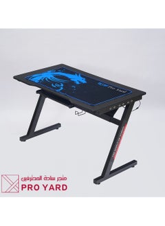 Buy LED gaming table black mouse blue in Saudi Arabia