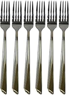 Buy Generic Stainless Steel Fork Set 6-Pieces, Large in Egypt