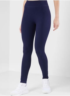 Buy Solid Athletic Leggings in UAE