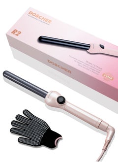 Buy 19mm Professional Curling Iron, Ceramic Clipless Design Hair Curler, Ceramic Coating, Ionic Technology for Perfect Frizz-Free Hair in Saudi Arabia