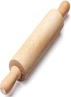 Buy PARMEDU Classic Mini Wooden Rolling Pin 10.2 Inch for Kids, Rotating Centre Dough Roller with Handles for Children Kitchen Crafting and Imaginative Play, Model BK005 in Egypt